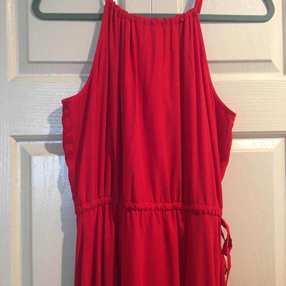 Express long asymmetrical dress